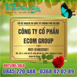 Biển Công Ty Inox